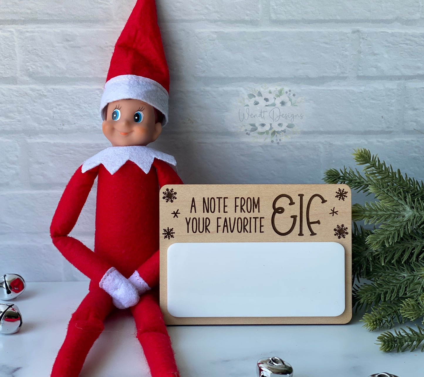 Dry Erase Elf Message Board - Elf Prop