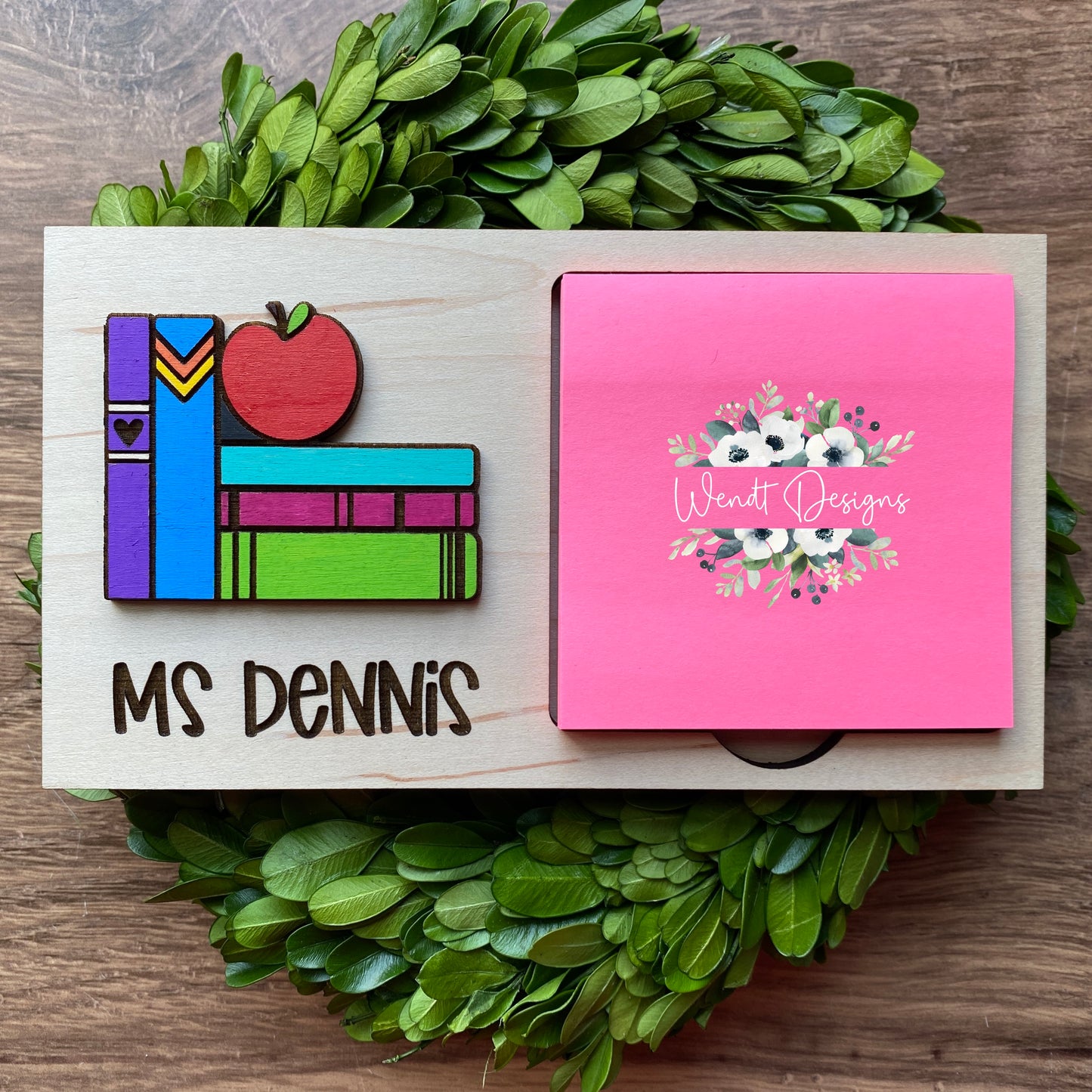 Teacher Themed Sticky Note Holders