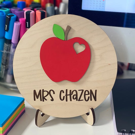 Modern Teacher Mini Desktop Sign and Magnets