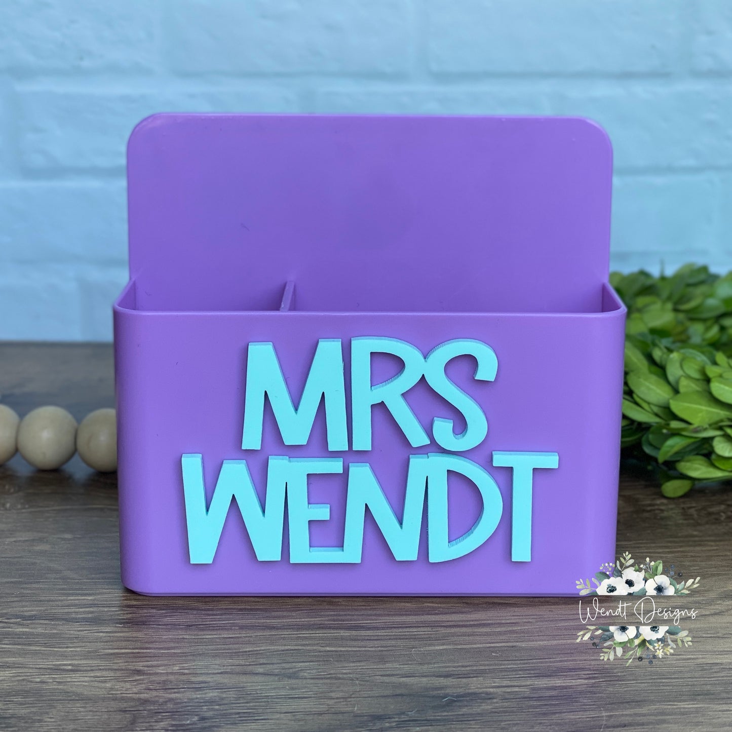 Personalized Magnetic Marker Caddy & Matching Eraser