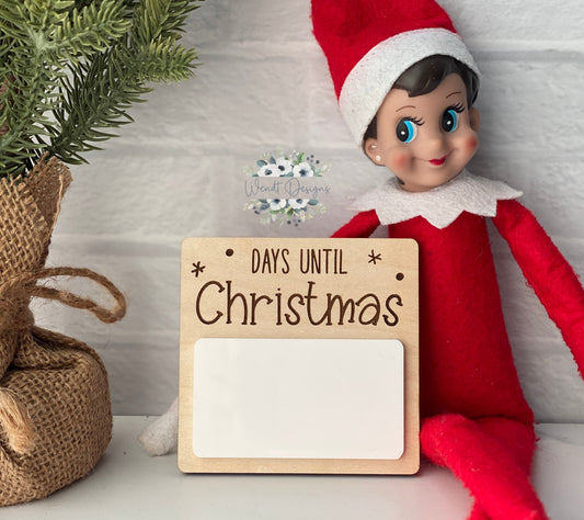 Dry Erase Countdown to Christmas
