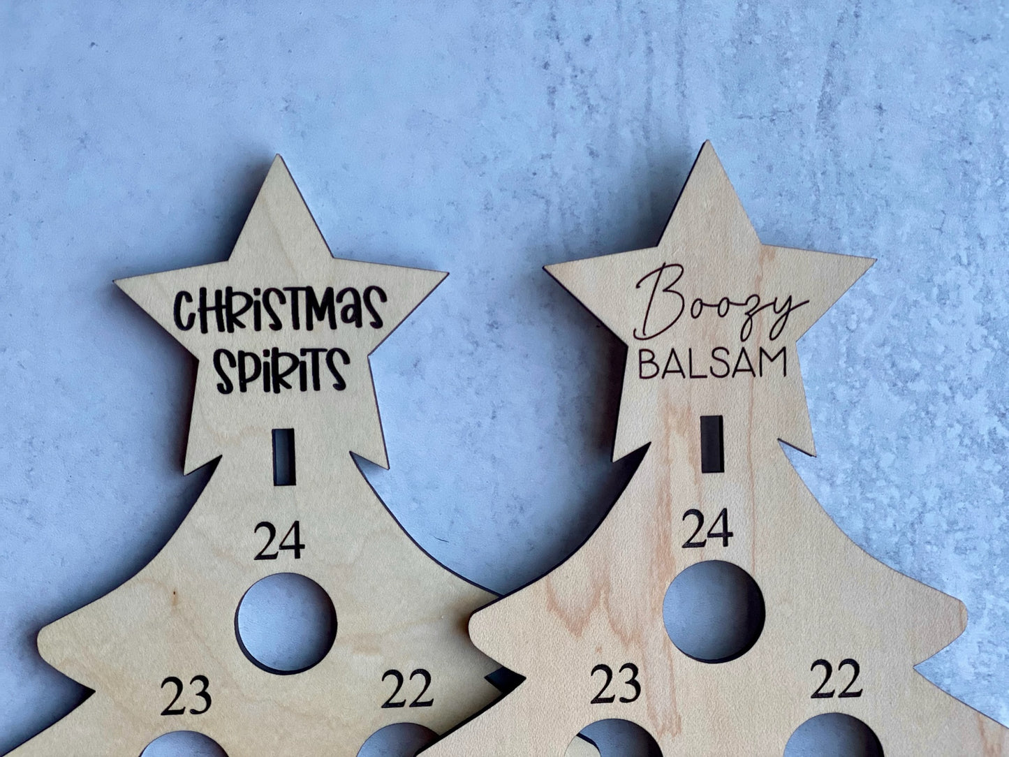 Boozy Advent Trees