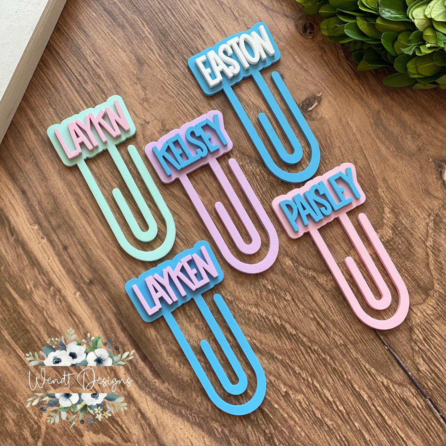 Acrylic Name Bookmarks - WS