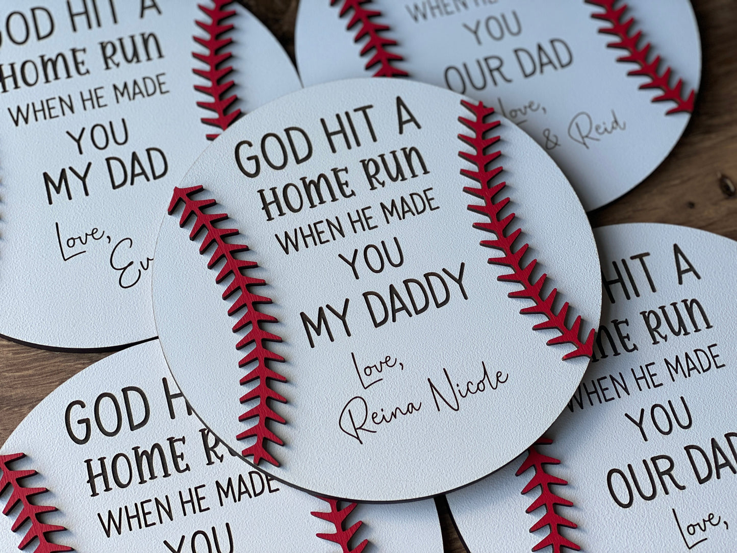 God Hit a Home Run Father’s Day Sign