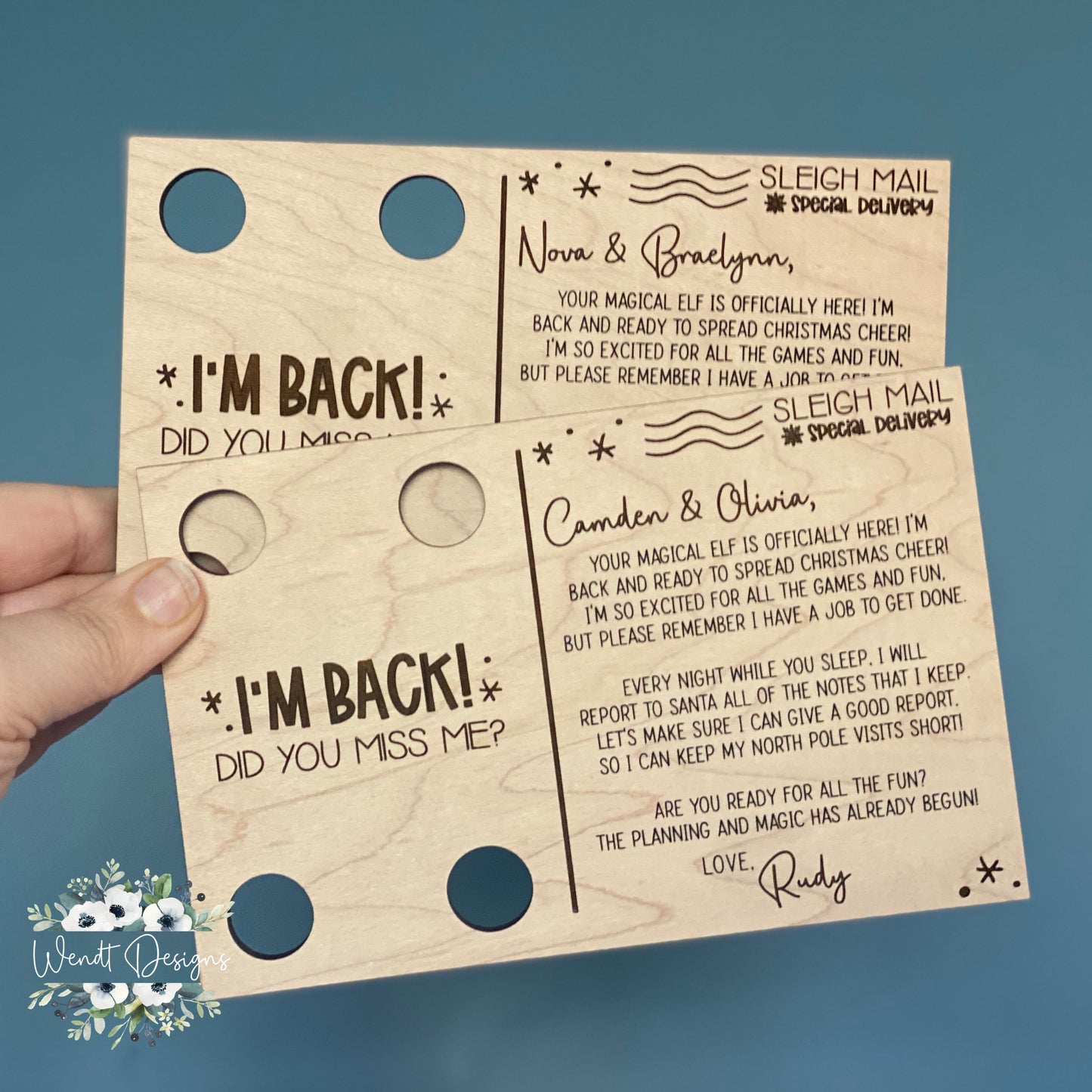 Elf Postcards - Personalized