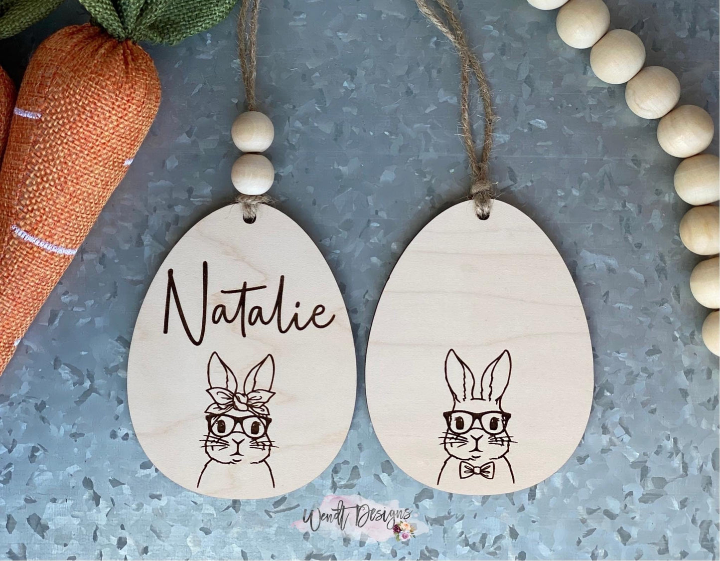 Farmhouse Chic Easter Basket Tags - WS