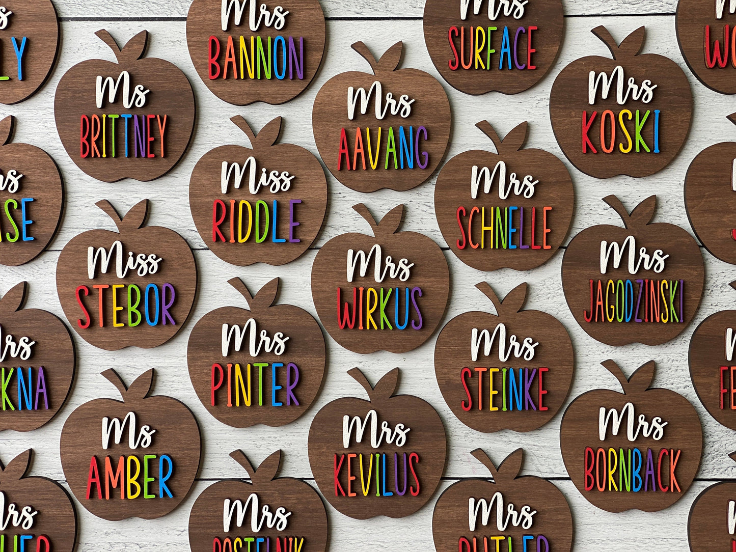 Teacher Apple Magnets, Teacher Appreciation Gifts