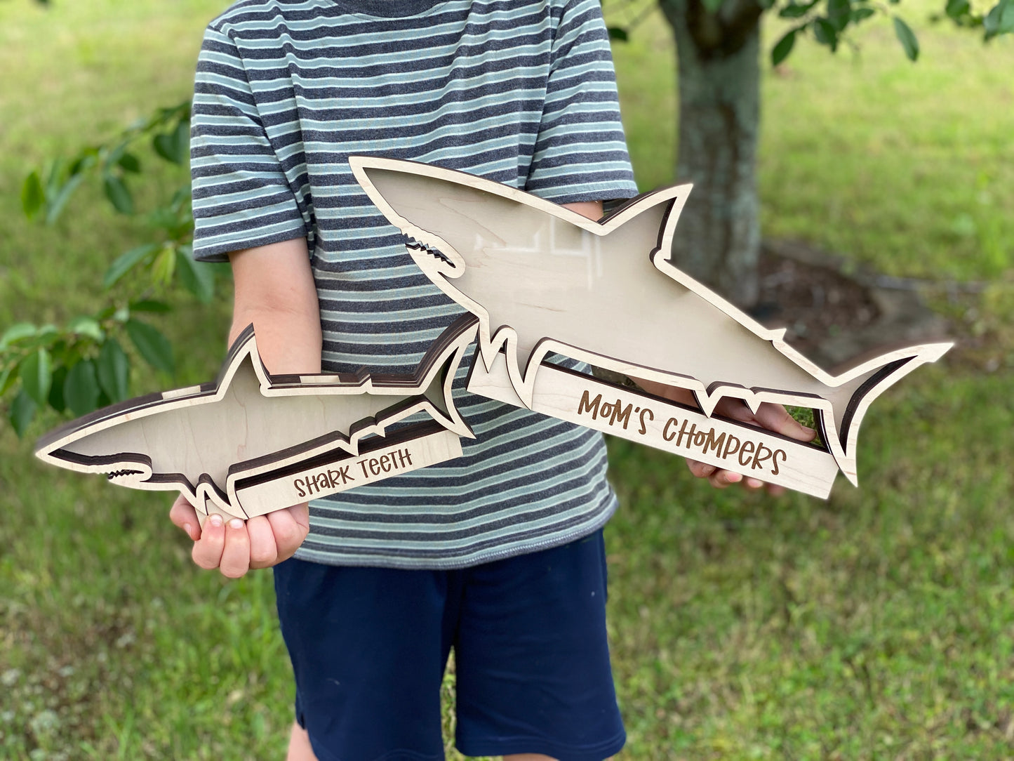 Shark Shadow Box - Personalized