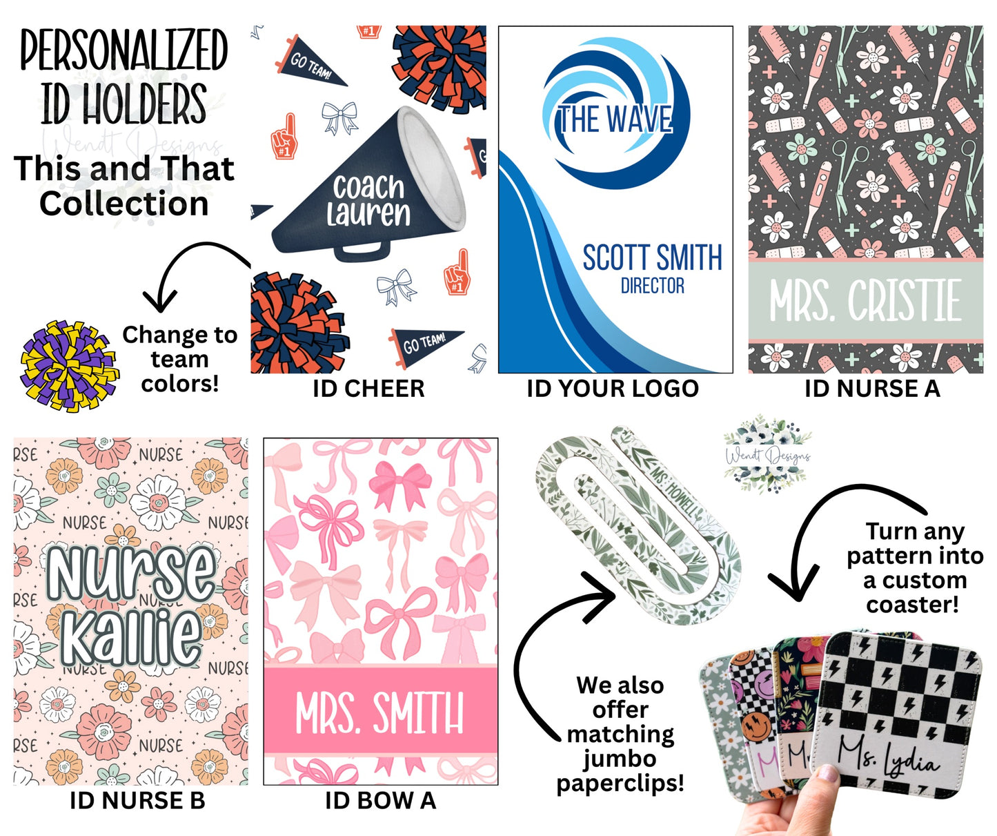 Personalized Badge ID Holders
