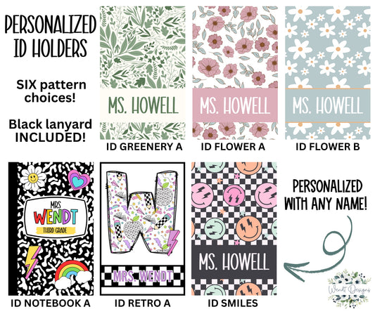 Personalized Badge ID Holders