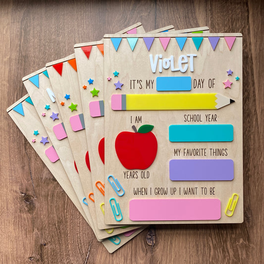 Personalized All About Me School Photo Boards -WS