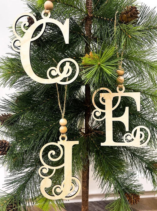 Whimsical Initial Ornaments DIY FLASH Price