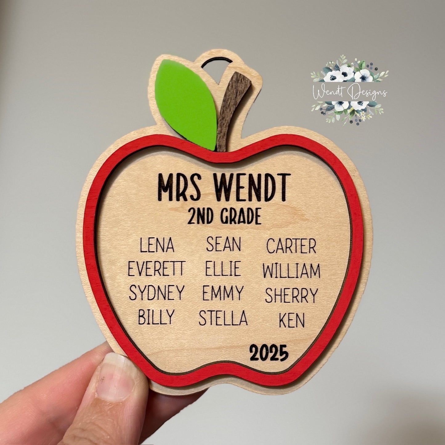 Classroom Apple Ornament