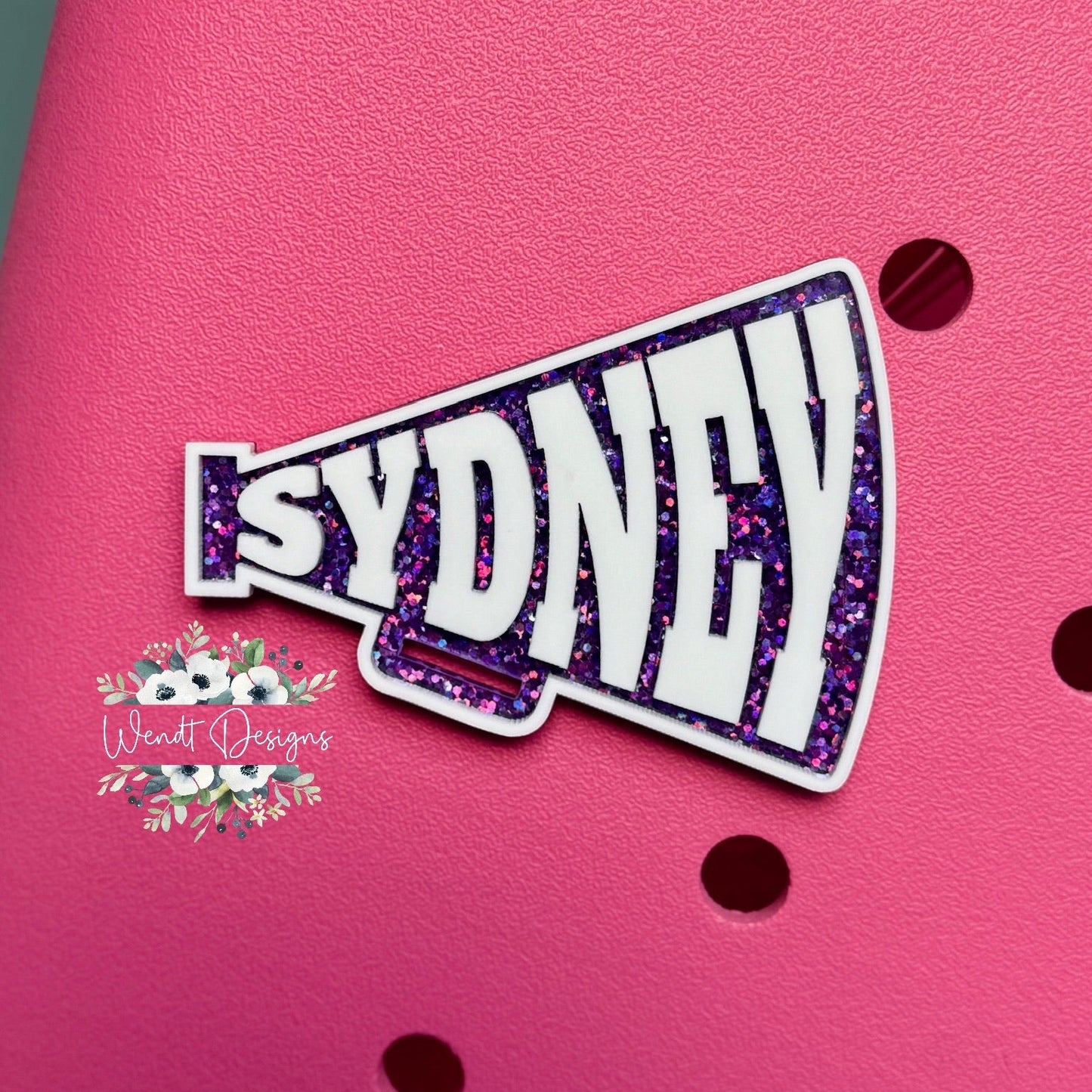 Personalized Cheer Charms and Bag Tags