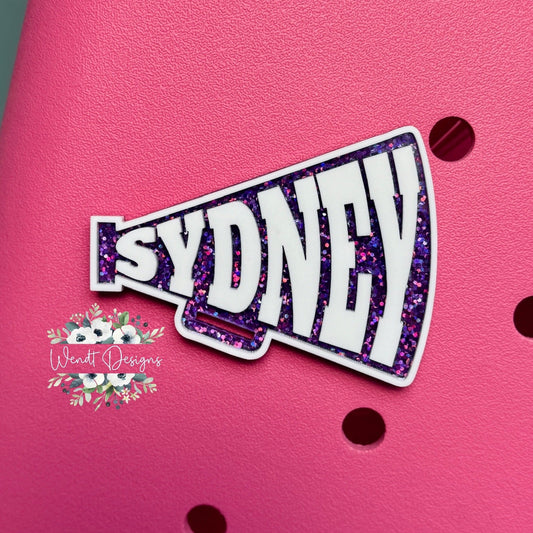 Personalized Cheer Charms and Bag Tags