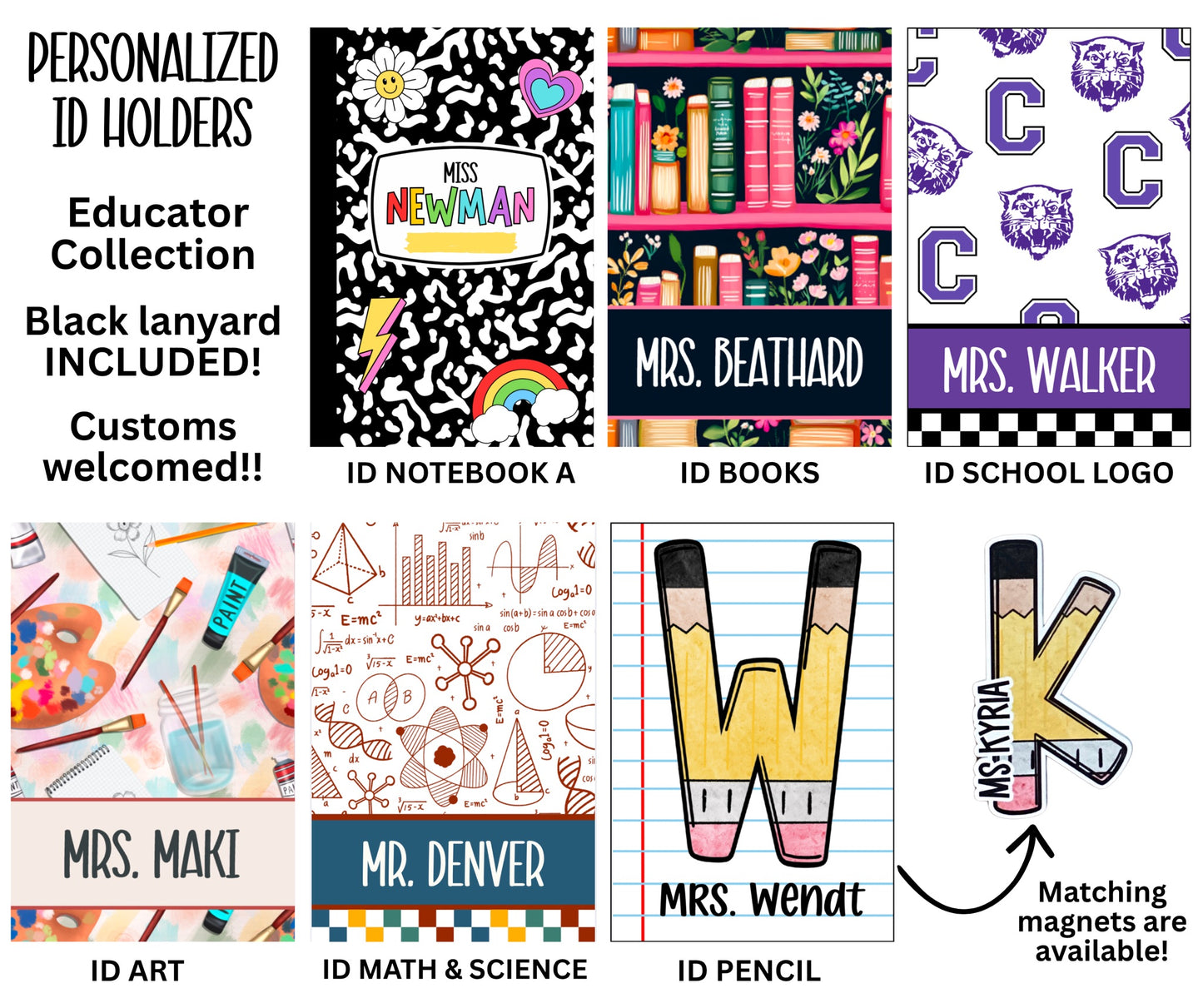 Personalized Badge ID Holders