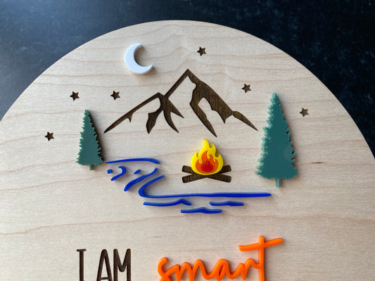 Personalized Affirmation Signs - Wilderness Themed -WS
