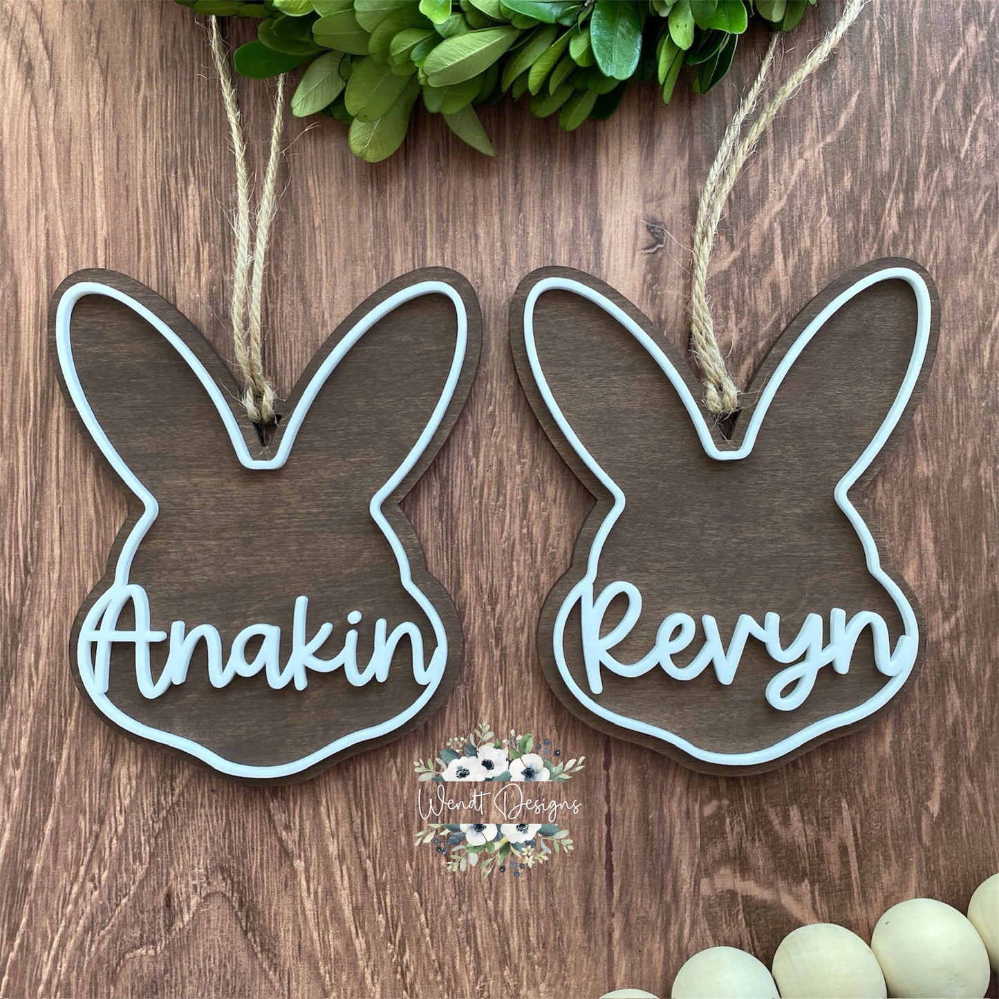 Easter Bunny Tags -Double Layer