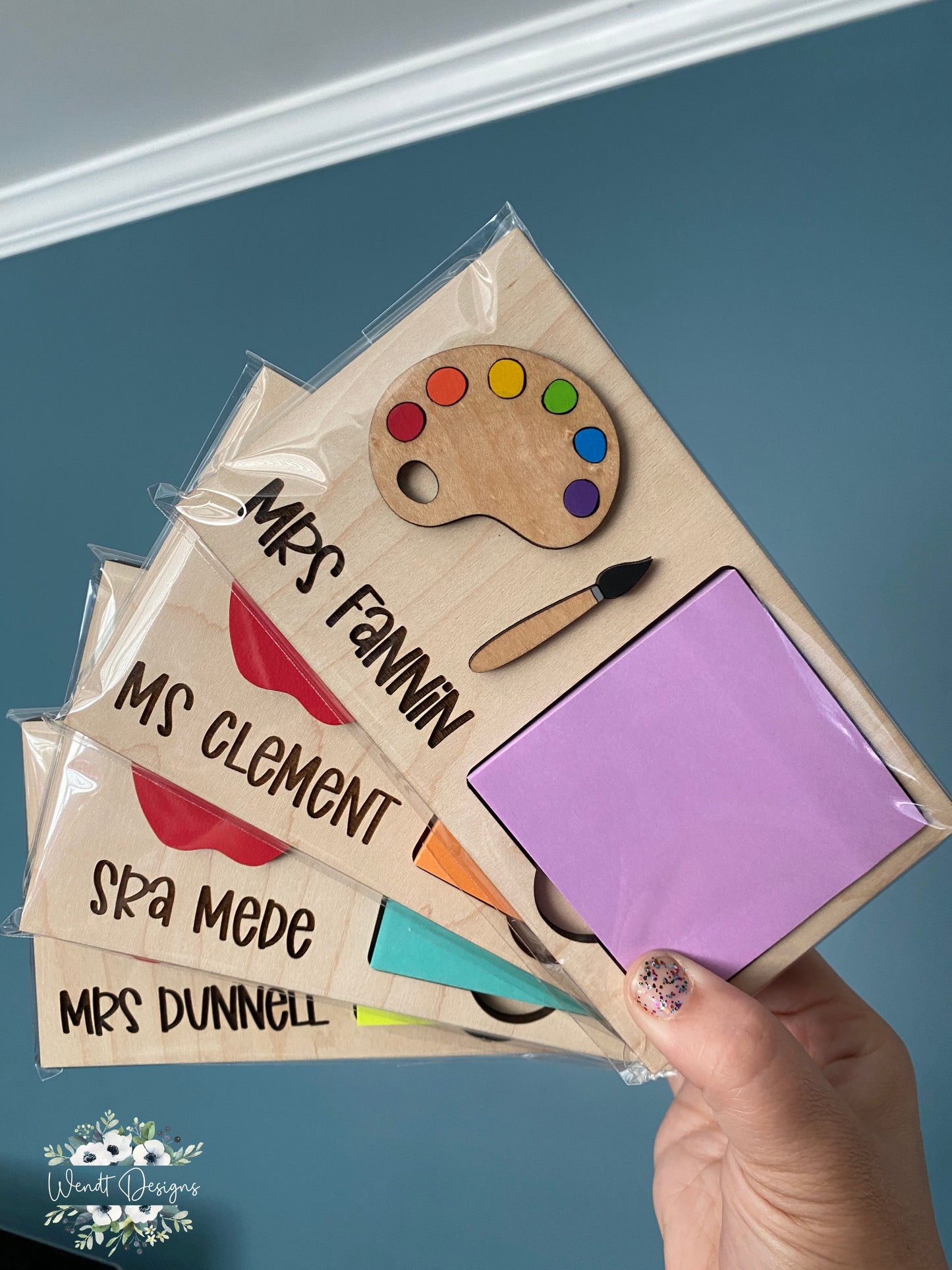 Teacher Themed Sticky Note Holders