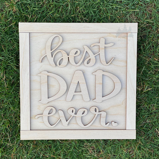 Best Dad Ever Mini Sign Kit - Bulk 5 Pack