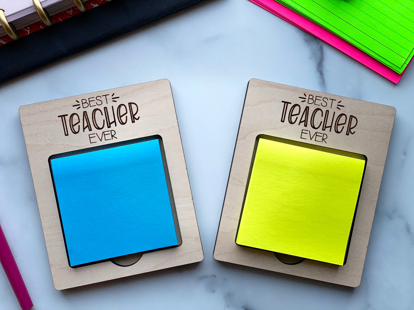 Best Teacher Sticky Note Holder