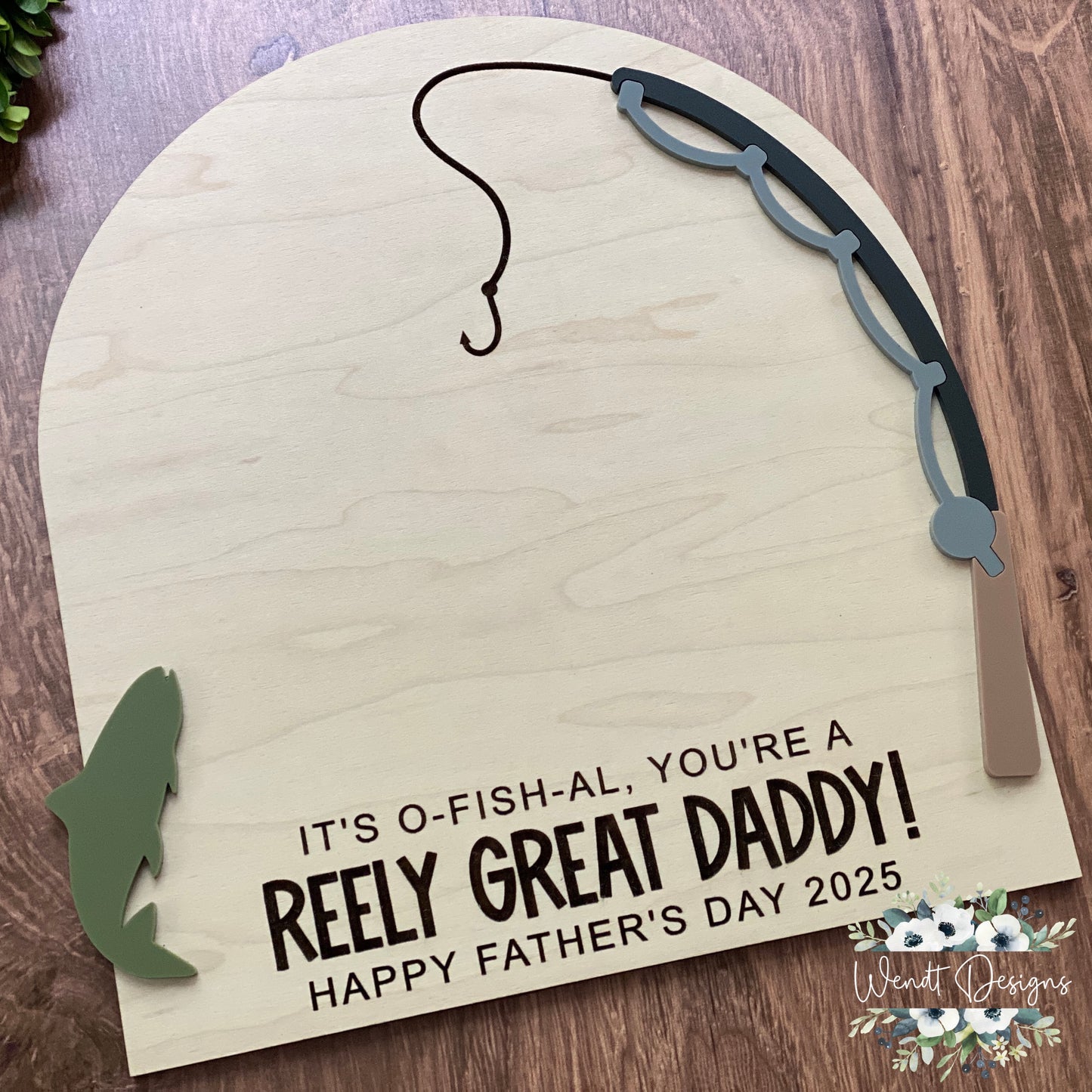 Fishing Themed Handprint Sign - Any Name