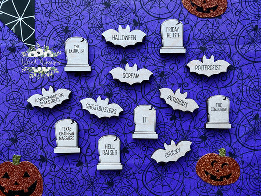 Halloween Movie Night Tokens