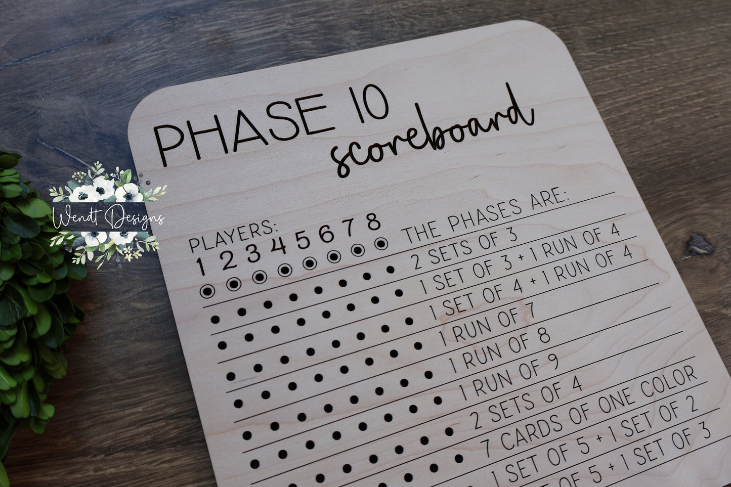 Phase 10 Scoreboards - Personalized and Generic