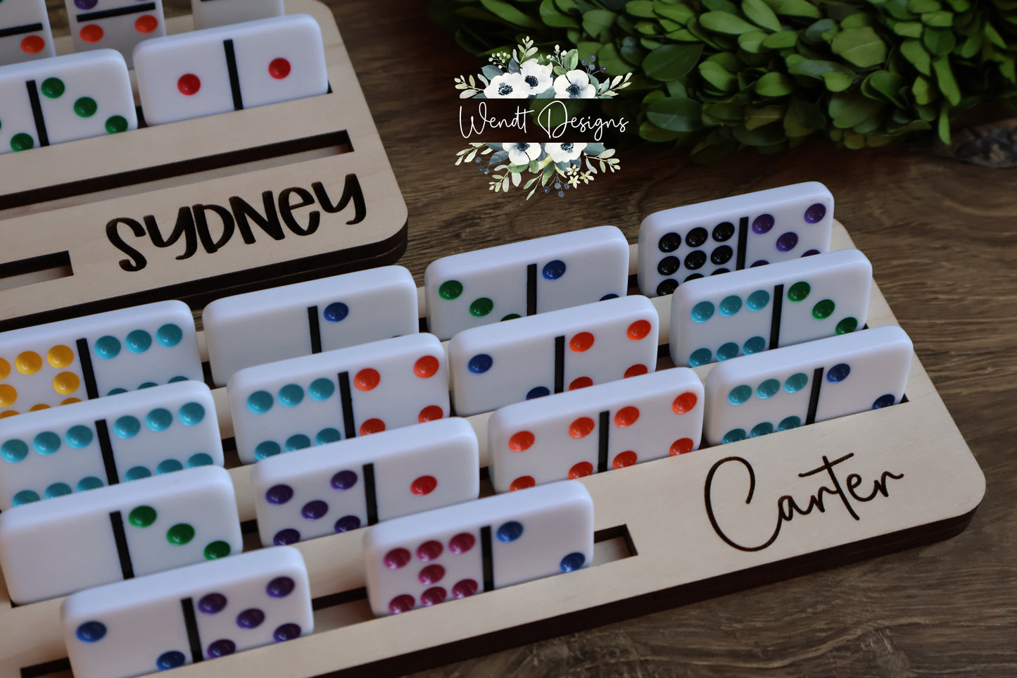 Personalized Dominoes Holders