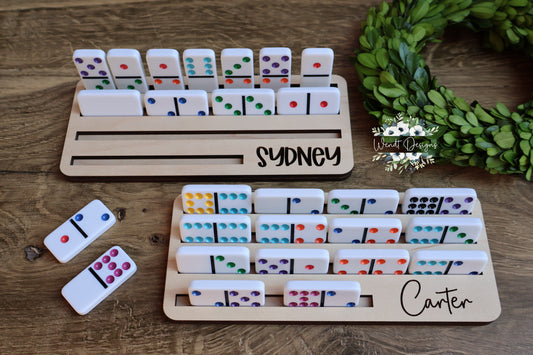 Personalized Dominoes Holders -WS