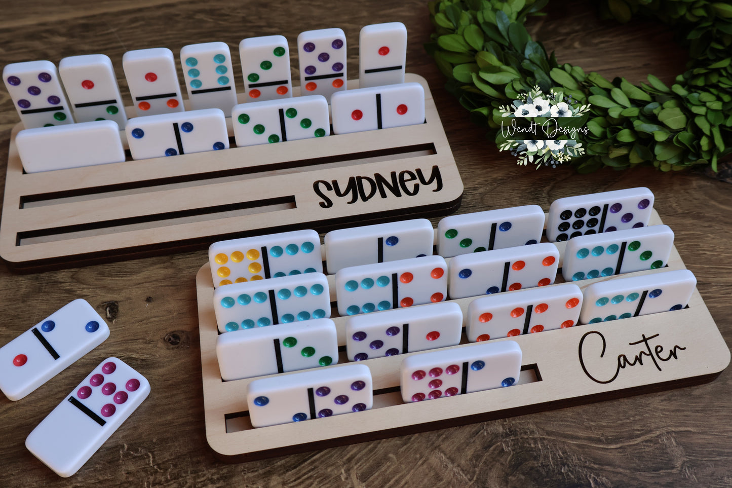 Personalized Dominoes Holders -WS