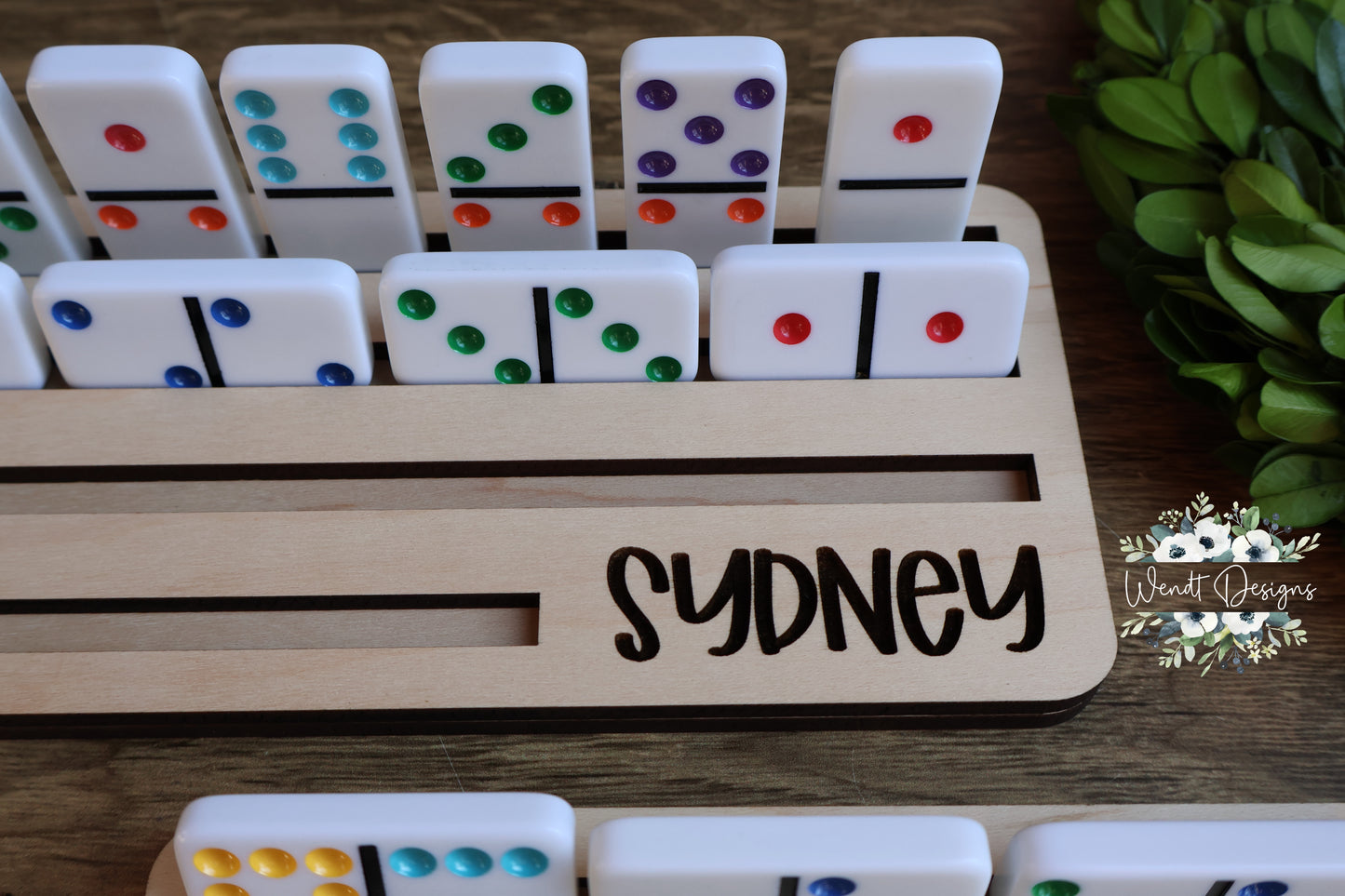 Personalized Dominoes Holders