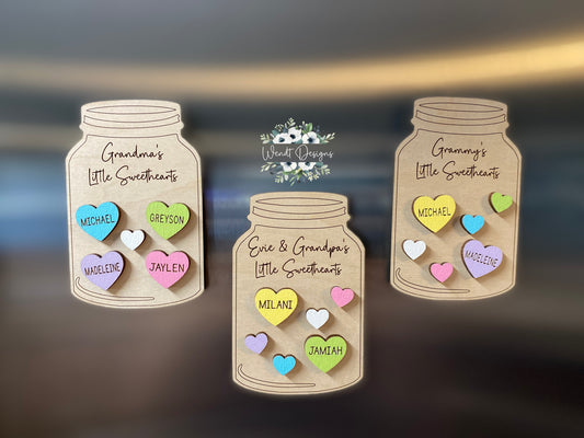 Sweetheart Mason Jar Magnet -WS