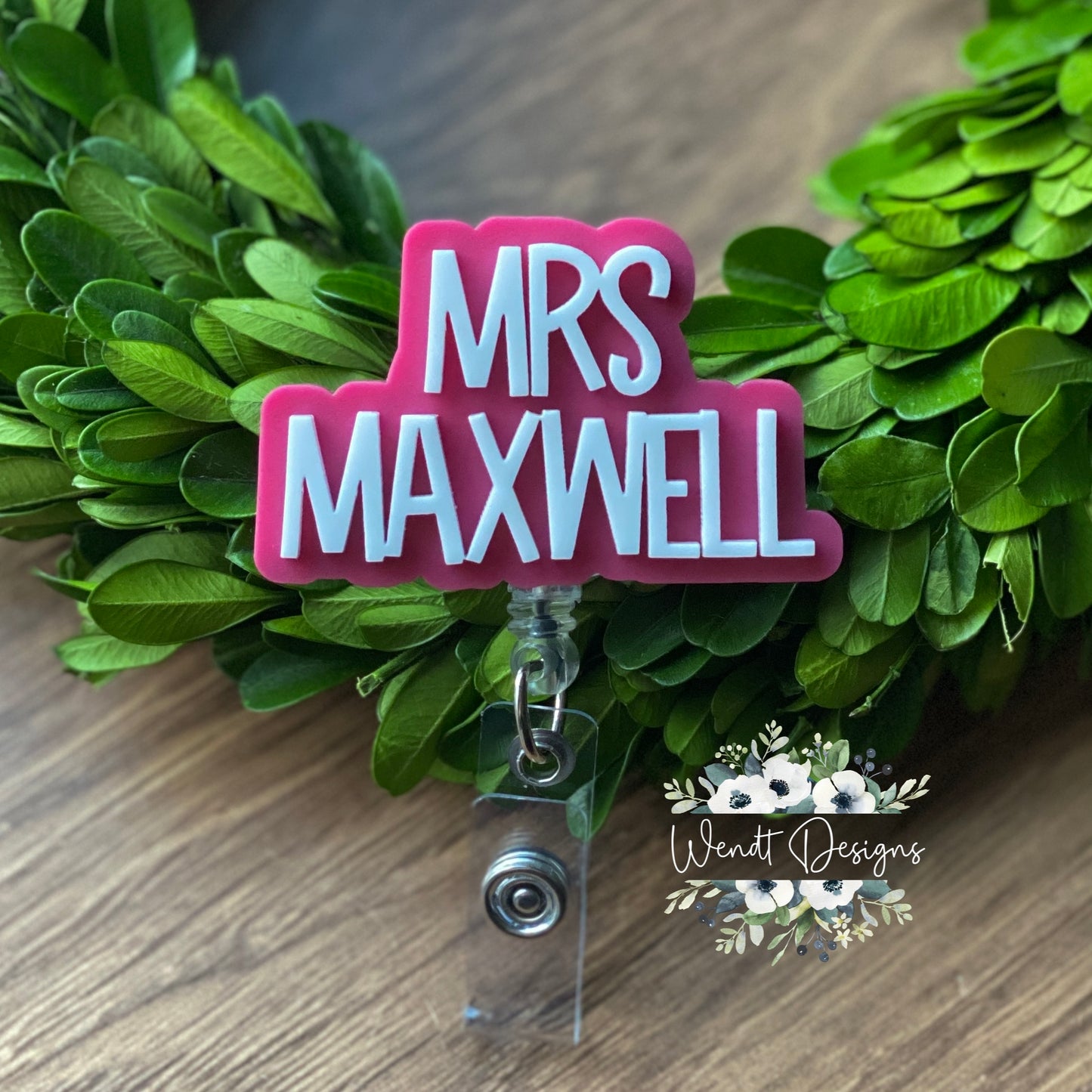 Personalized Name Badge Reel