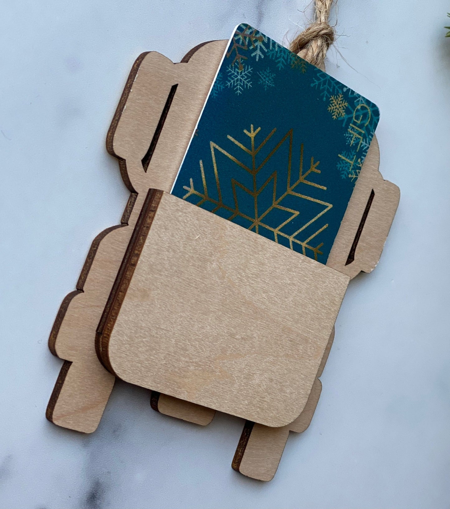 Extra Mile School Bus Gift Card Holder and Ornament
