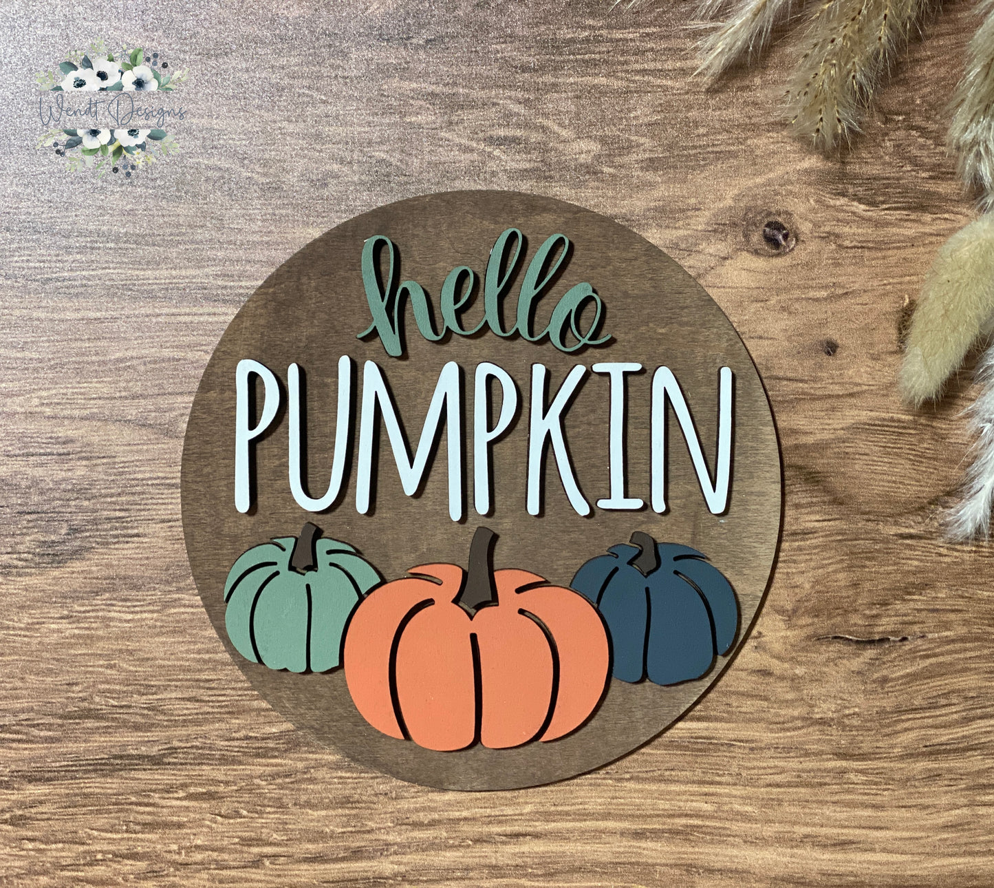 Hello Pumpkin Fall Sign