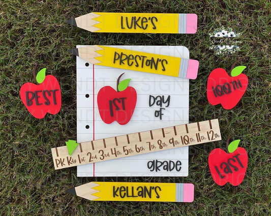 Interchangeable Milestones - Back to School Photo Prop -WS