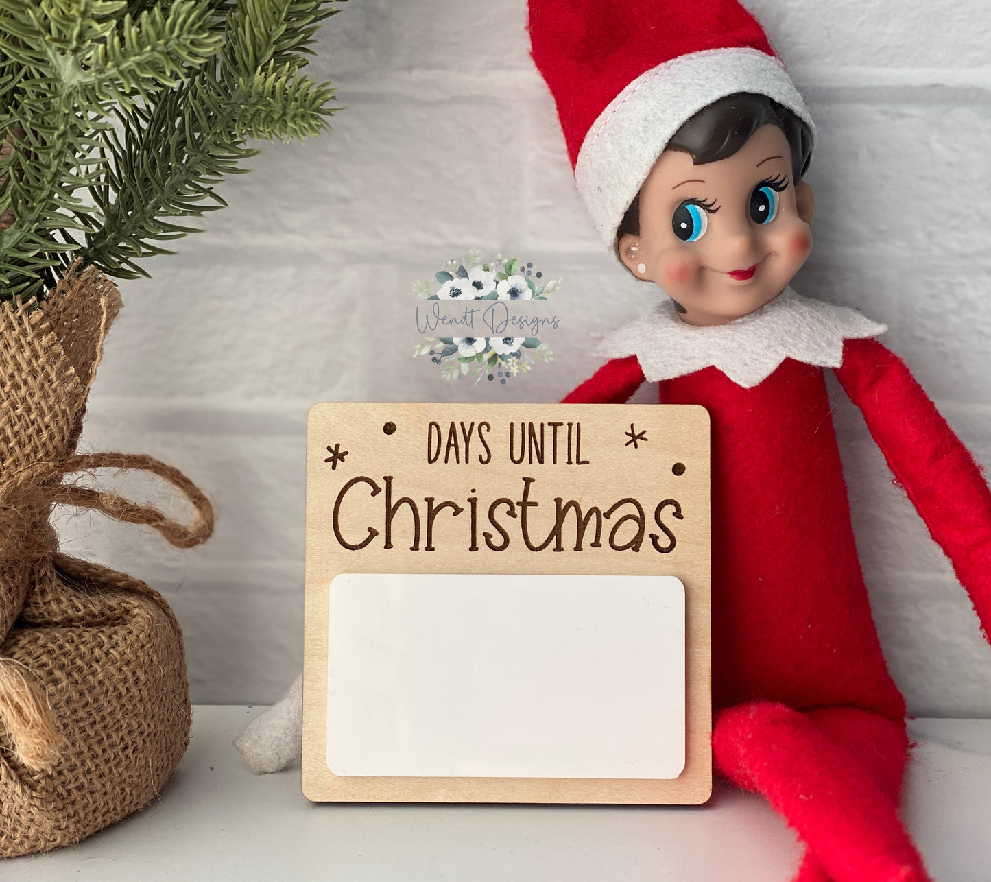 Dry Erase Countdown to Christmas Elf Prop