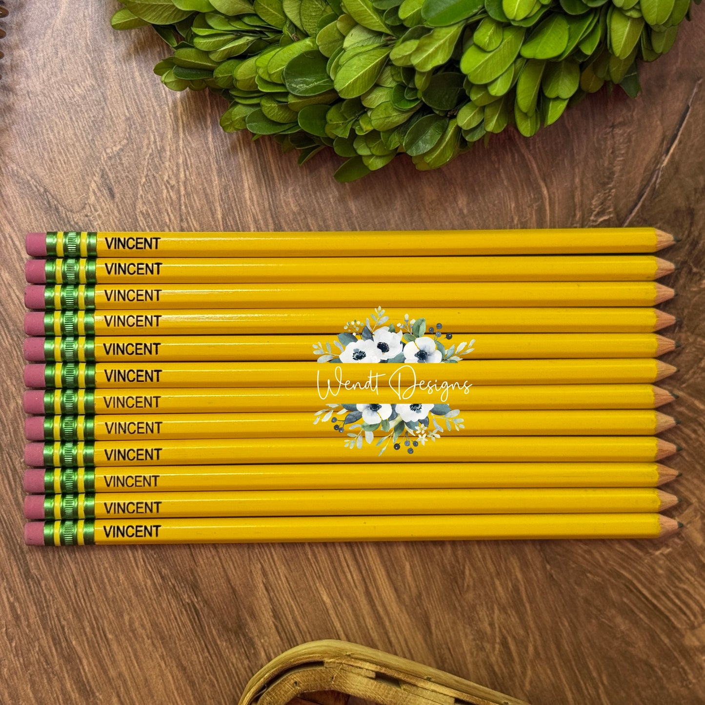 Engraved Pencils: Neon, Pastel, and Yellow