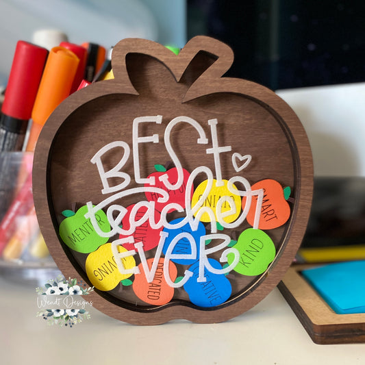 Teacher Appreciation Desktop Shaker - WS