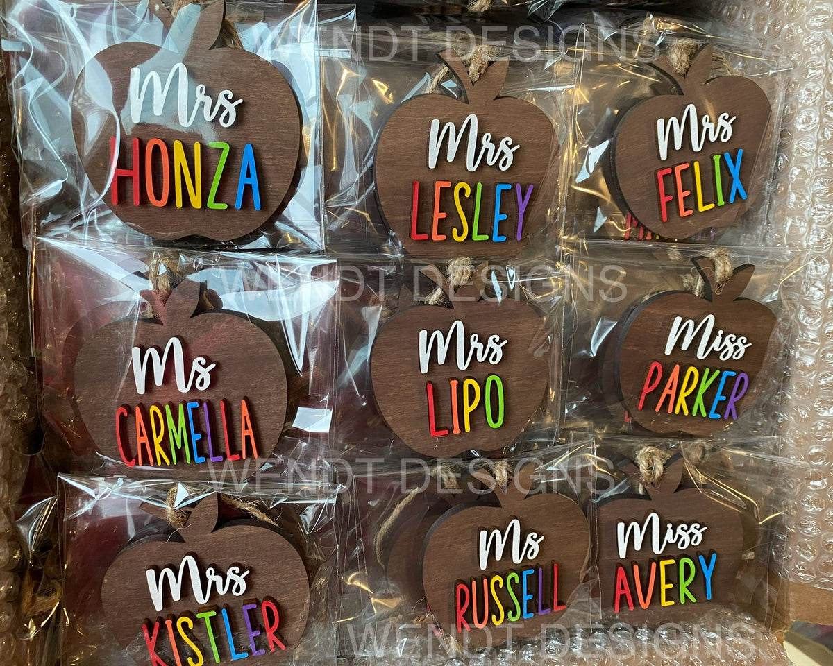Teacher Apple Magnets, Teacher Appreciation Gifts
