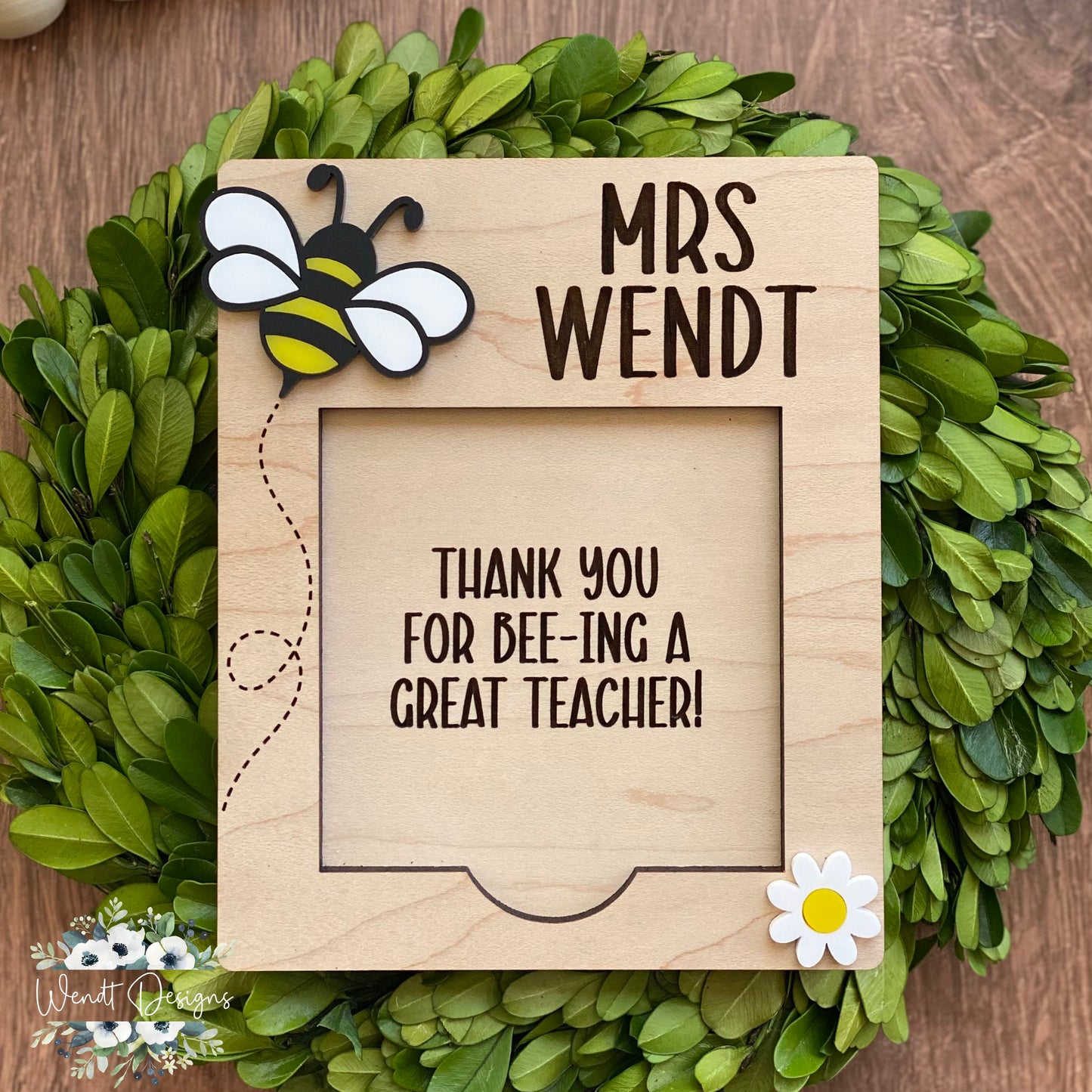 Bee Themed Sticky Note Holders - Personalized