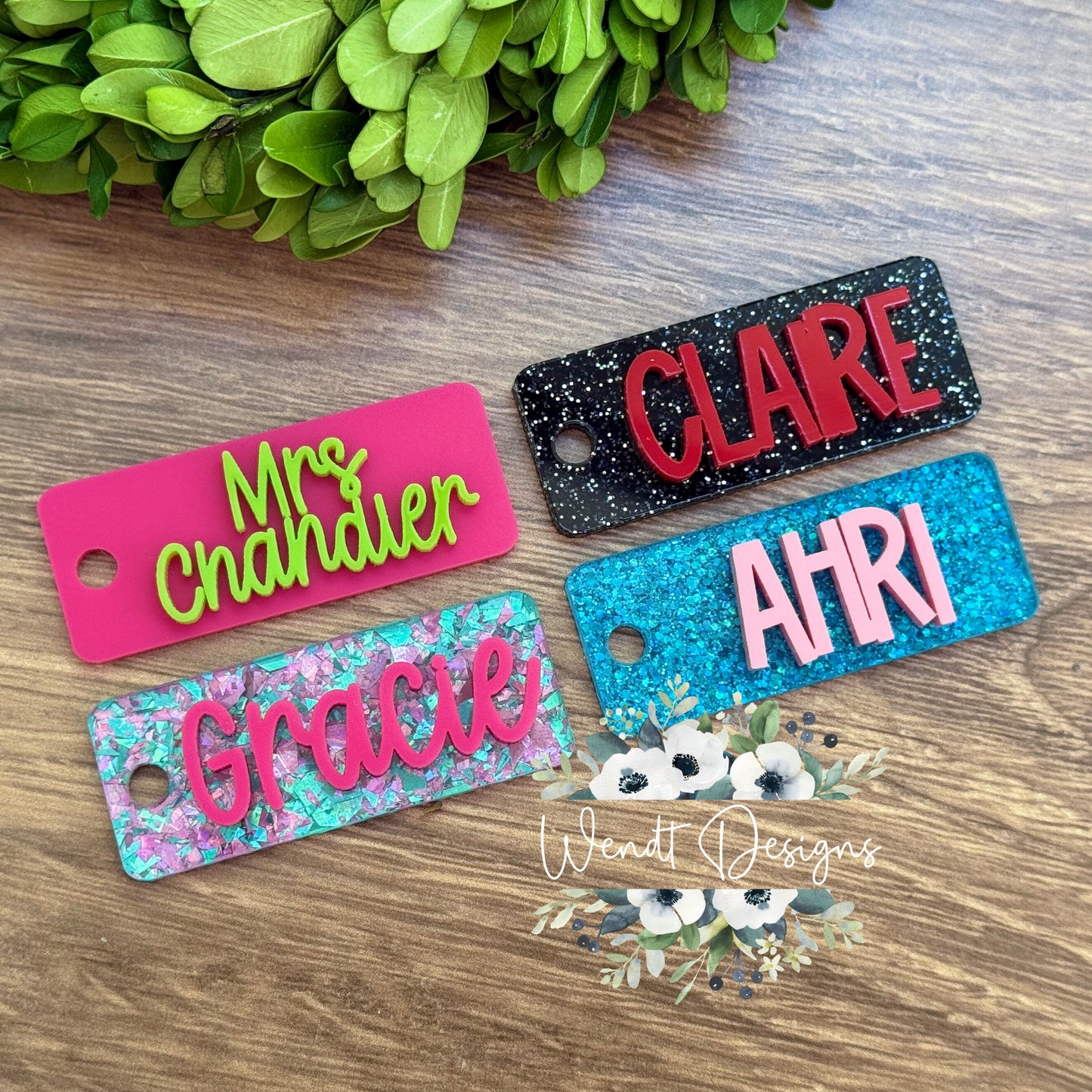 Personalized Water Bottle Charms
