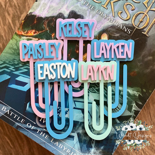 Acrylic Name Bookmarks - WS