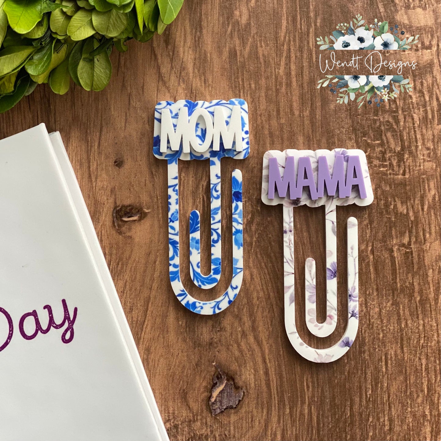 Floral Bookmarks for Mom