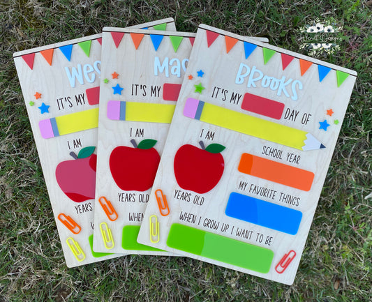 Personalized All About Me School Photo Boards -WS