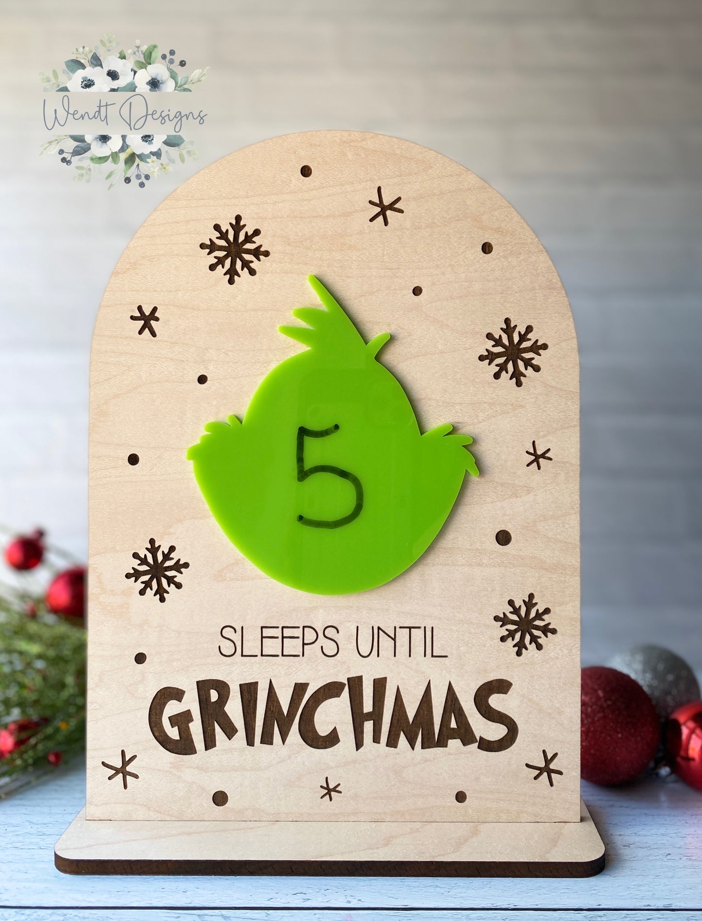 Sleeps Until Grinchmas Countdowns - Two Versions