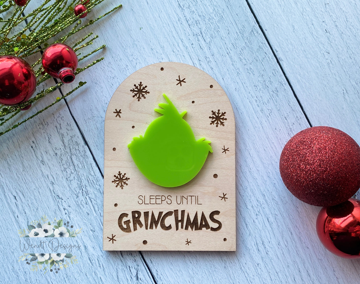 Sleeps Until Grinchmas Countdowns - Two Versions