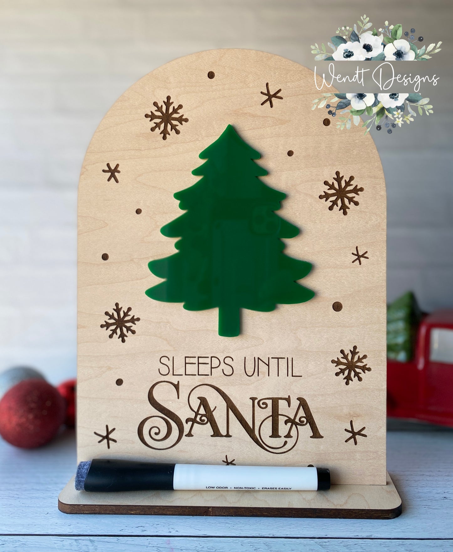 Sleeps Until Santa Dry Erase Countdowns - Two Versions