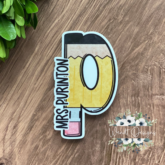 Personalized Pencil Magnet